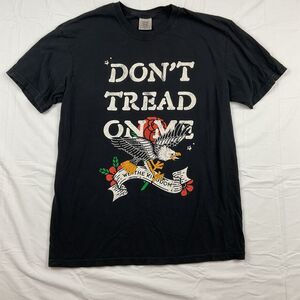 Comfort Colors Dont Tread On Me Shirt L Eagle Graphic Tee USA Freedom